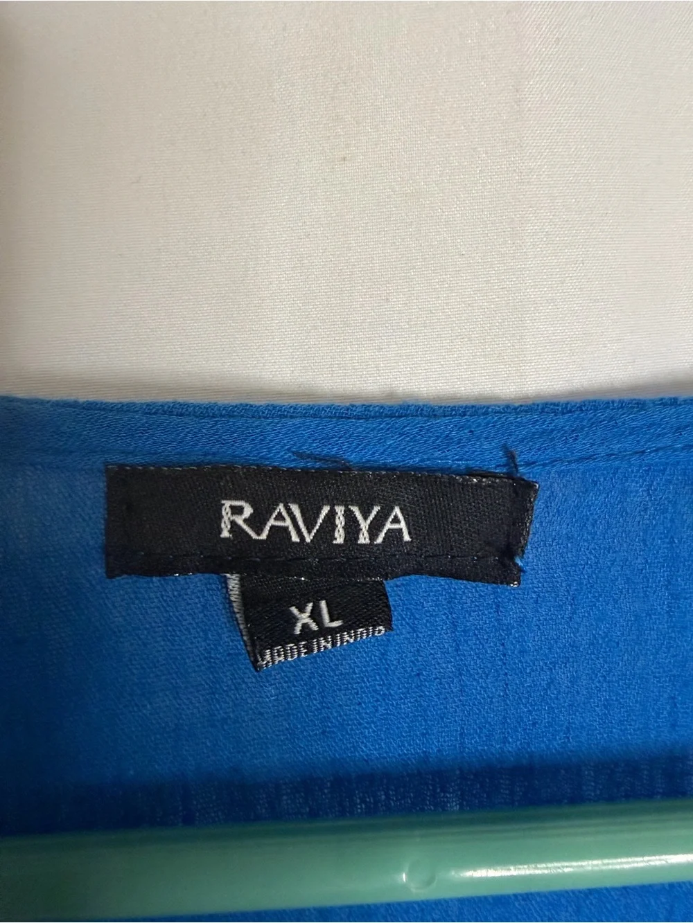 Raviya Royal Blue Crochet-Trim V-Neck Swim Coverup Tunic Size XL